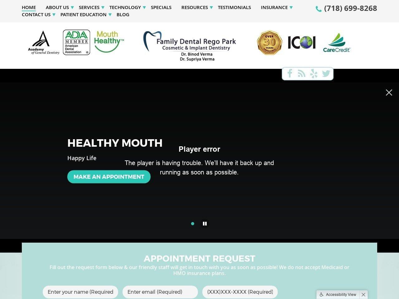 Family Dental Rego Park screenshot
