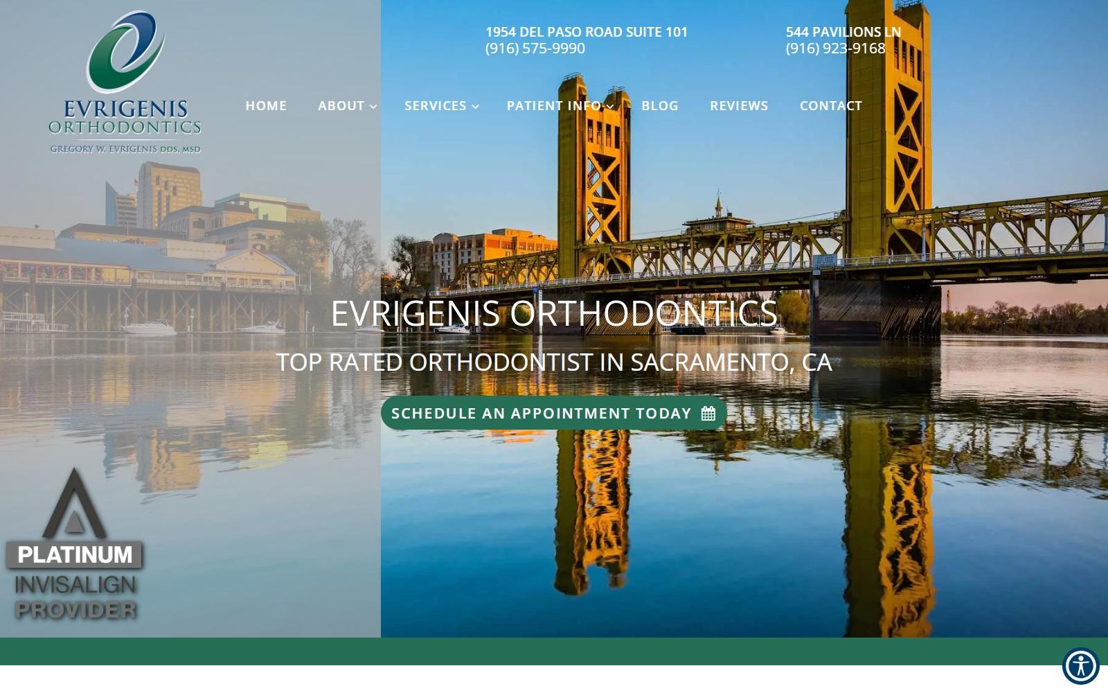 Evrigenis Orthodontics screenshot