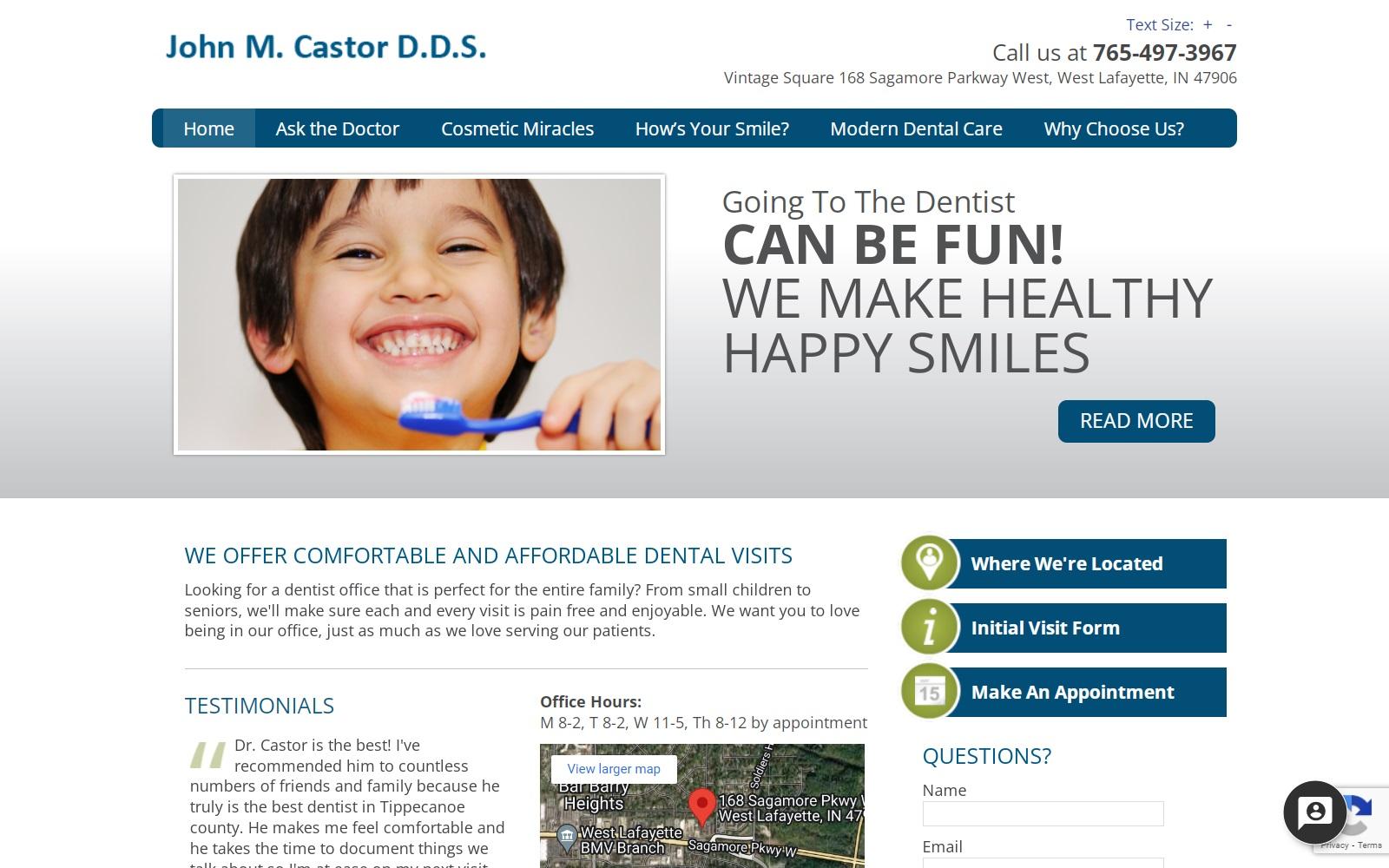 Castor John M DDS