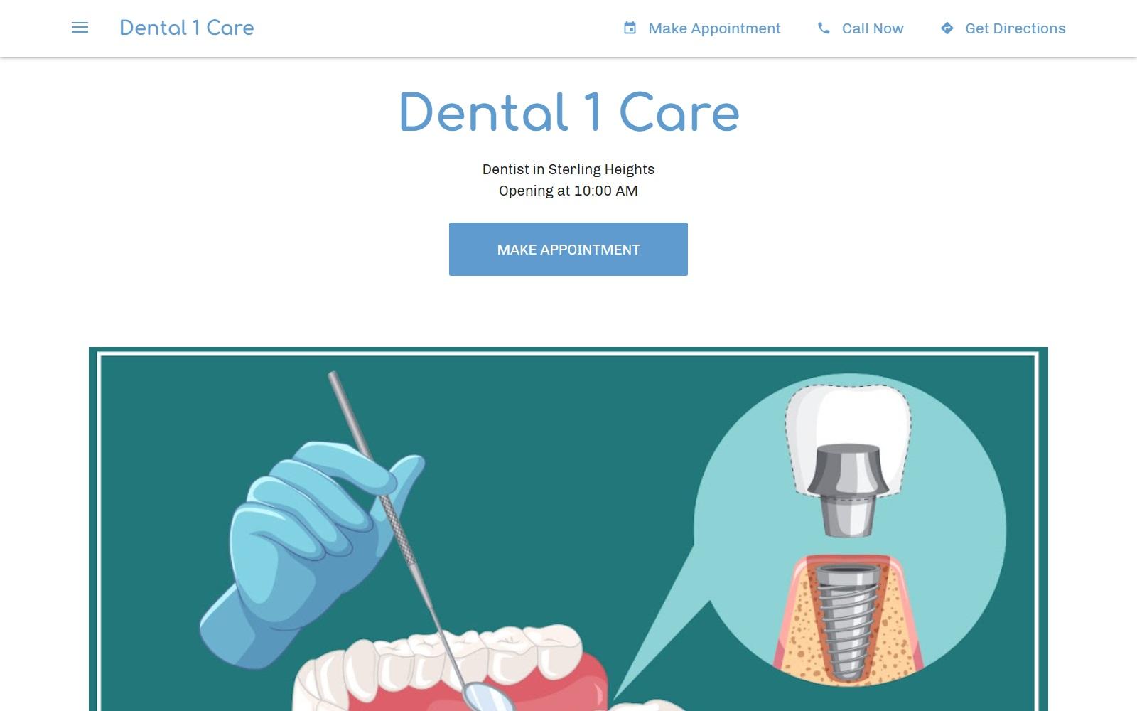 Dental 1 Care screenshot