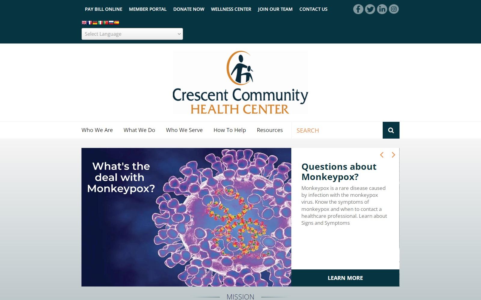 Crescent Community Health Center screenshot