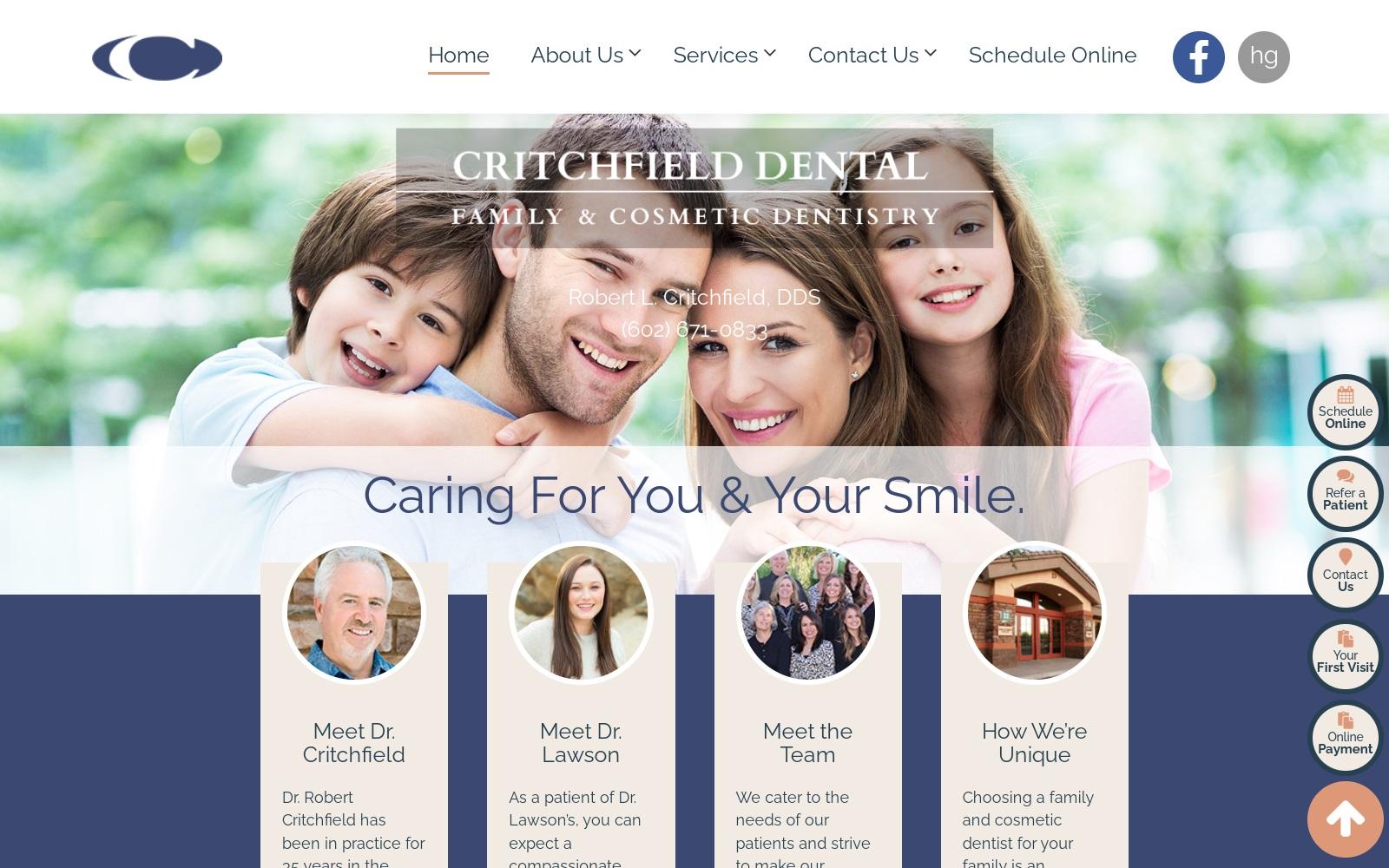 Critchfield Dental screenshot