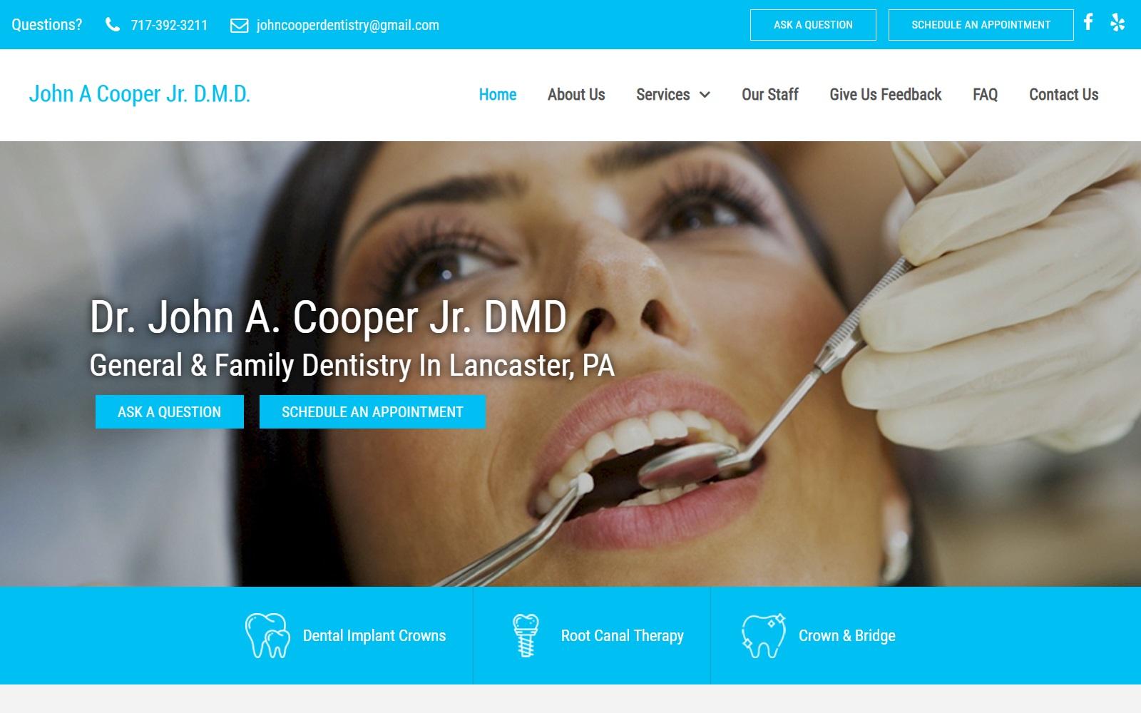John Cooper Dental screenshot
