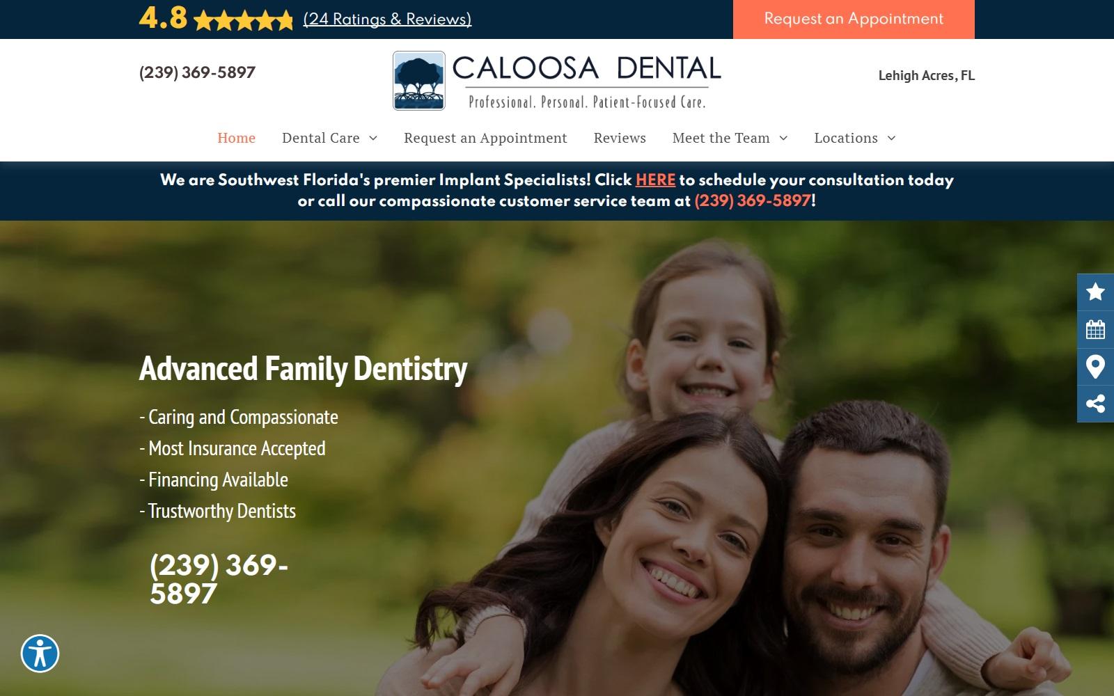 Caloosa Dental screenshot