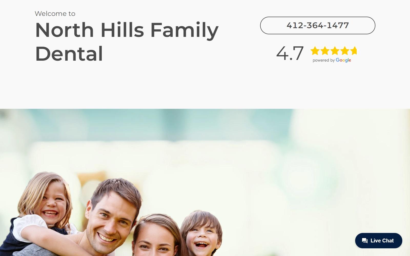 North Hills Family Dental screenshot