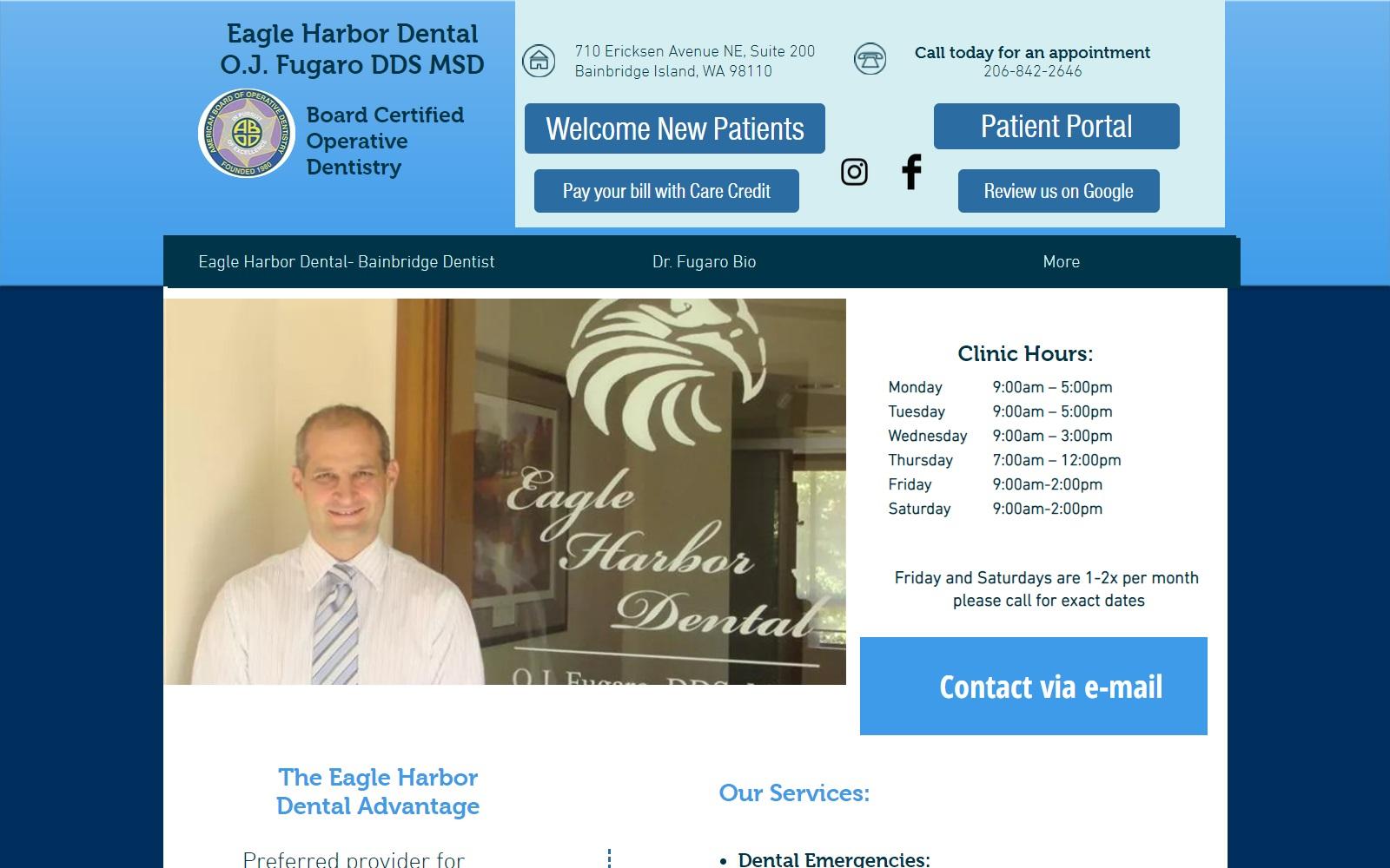 Eagle Harbor Dental screenshot