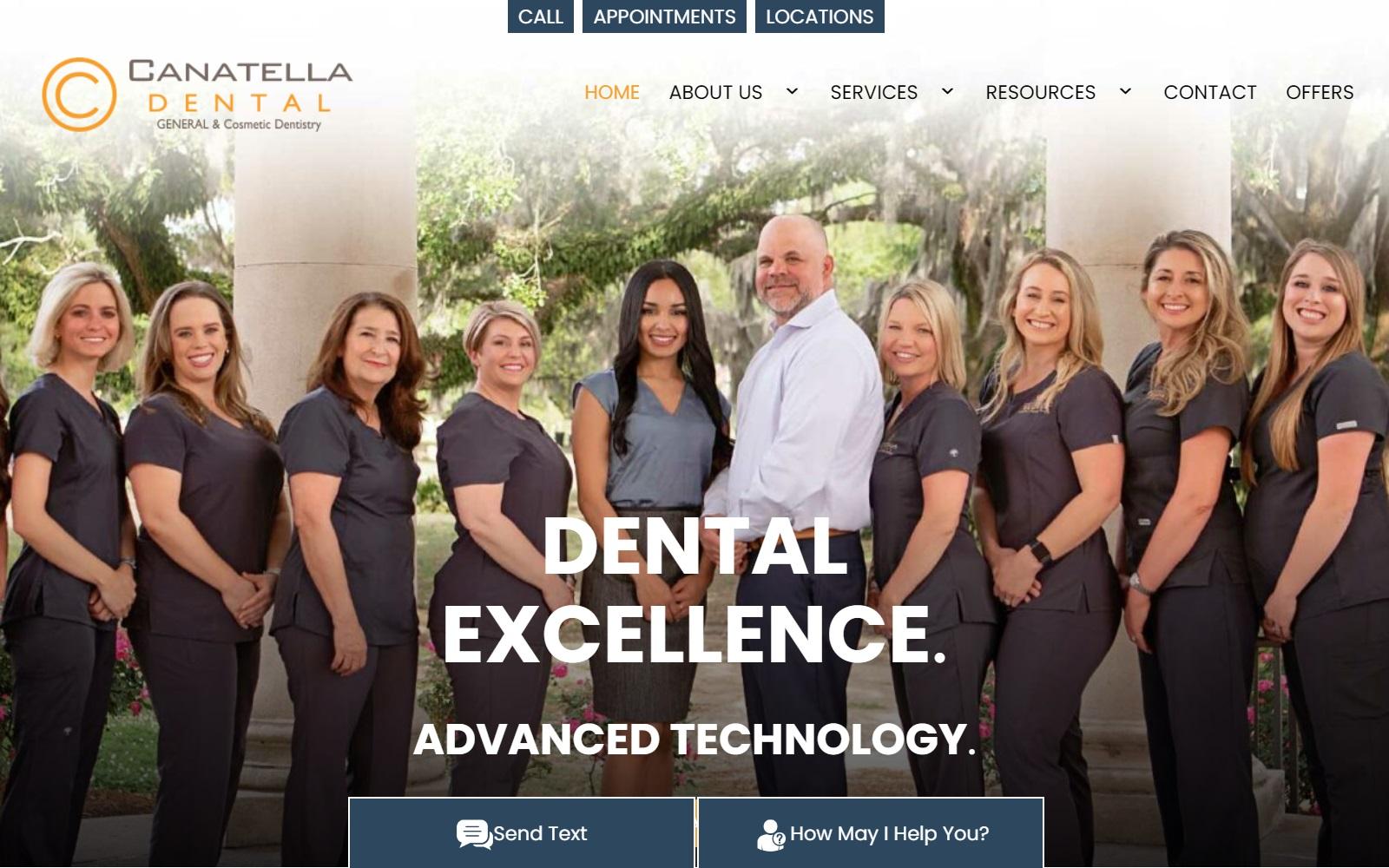 Canatella Dental screenshot