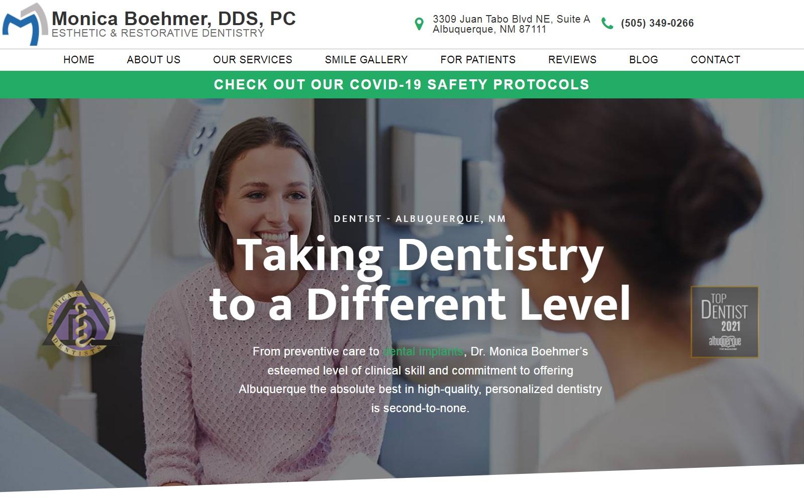 Boehmer Monica DDS screenshot