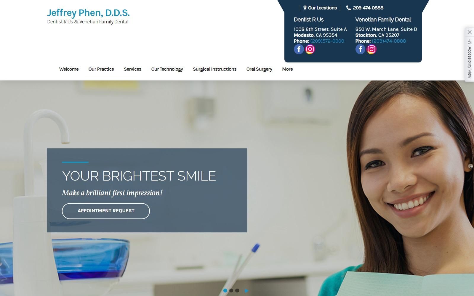 Venetian Family Dental screenshot