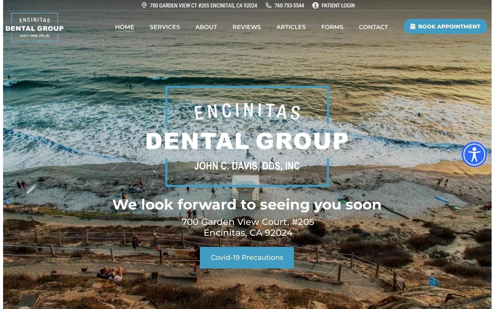 Encinitas Dental Group screenshot