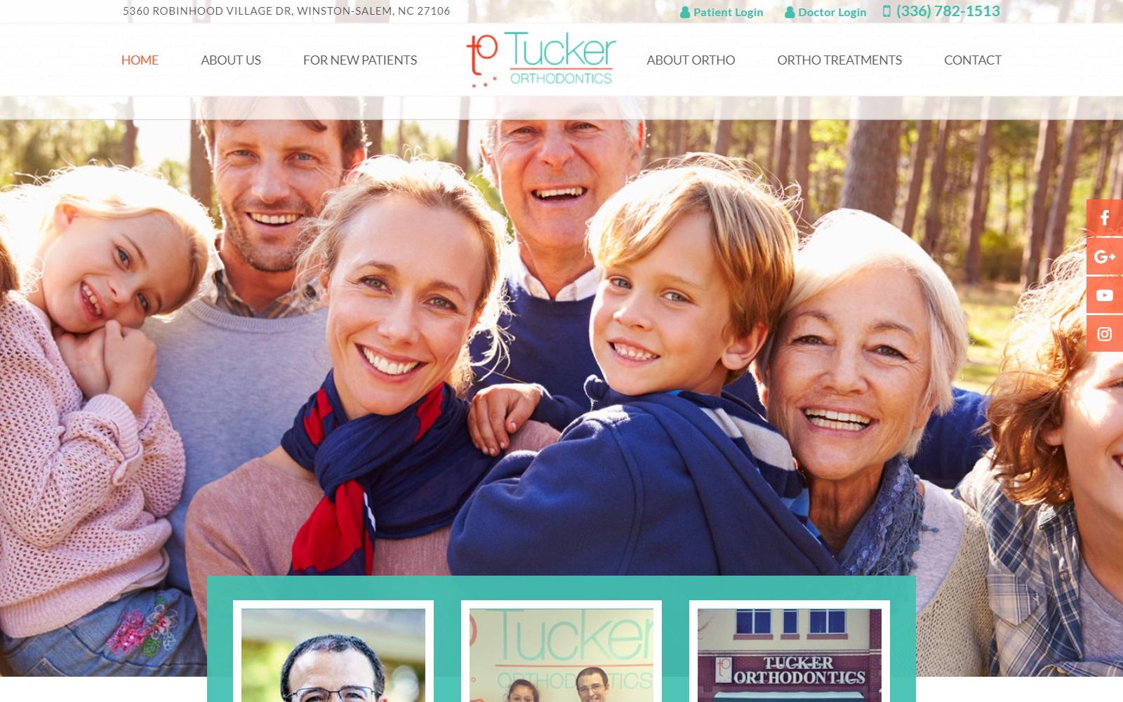 Tucker Orthodontics Gary R. Tucker DDS MS screenshot