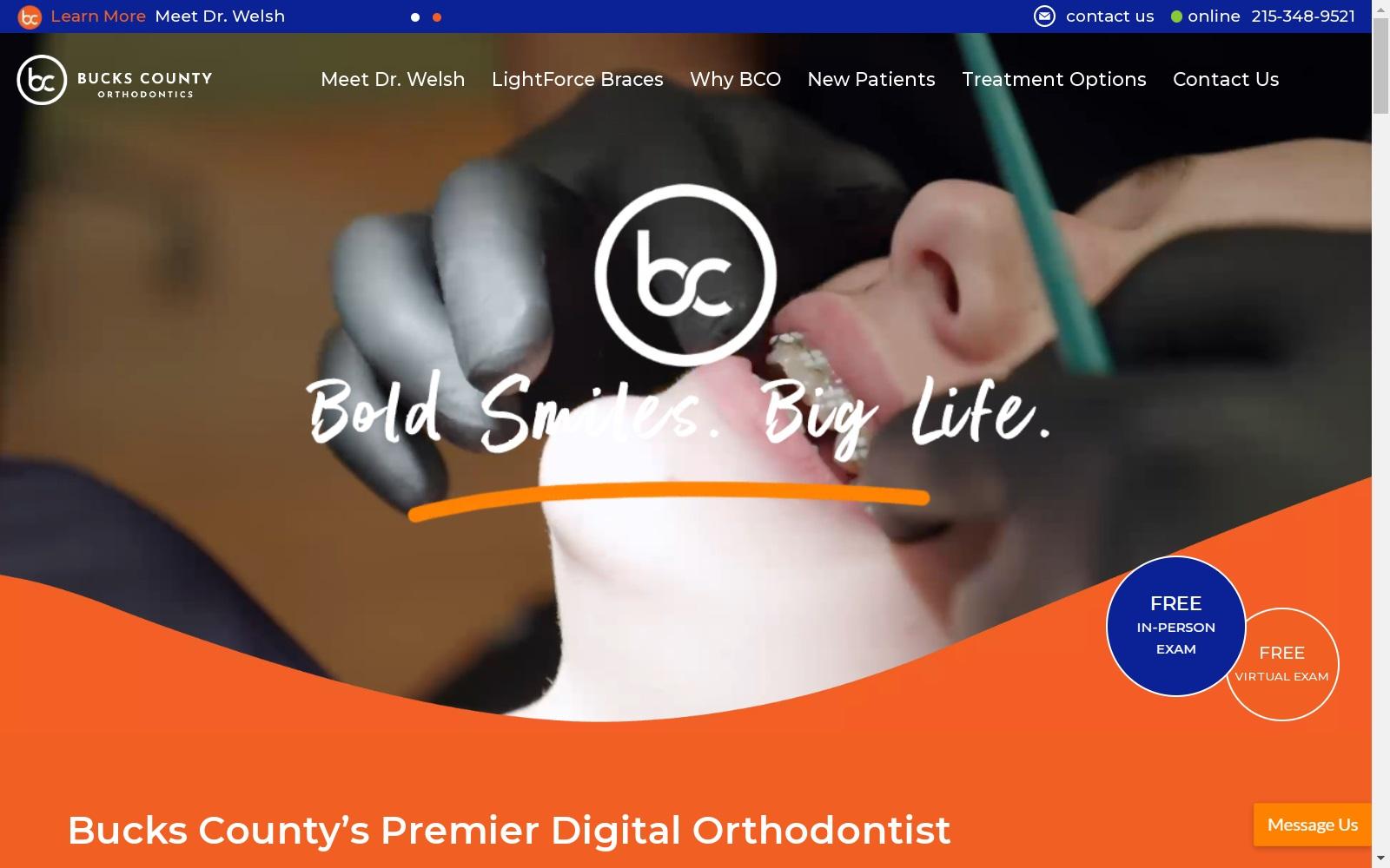 Bucks County Orthodontics screenshot