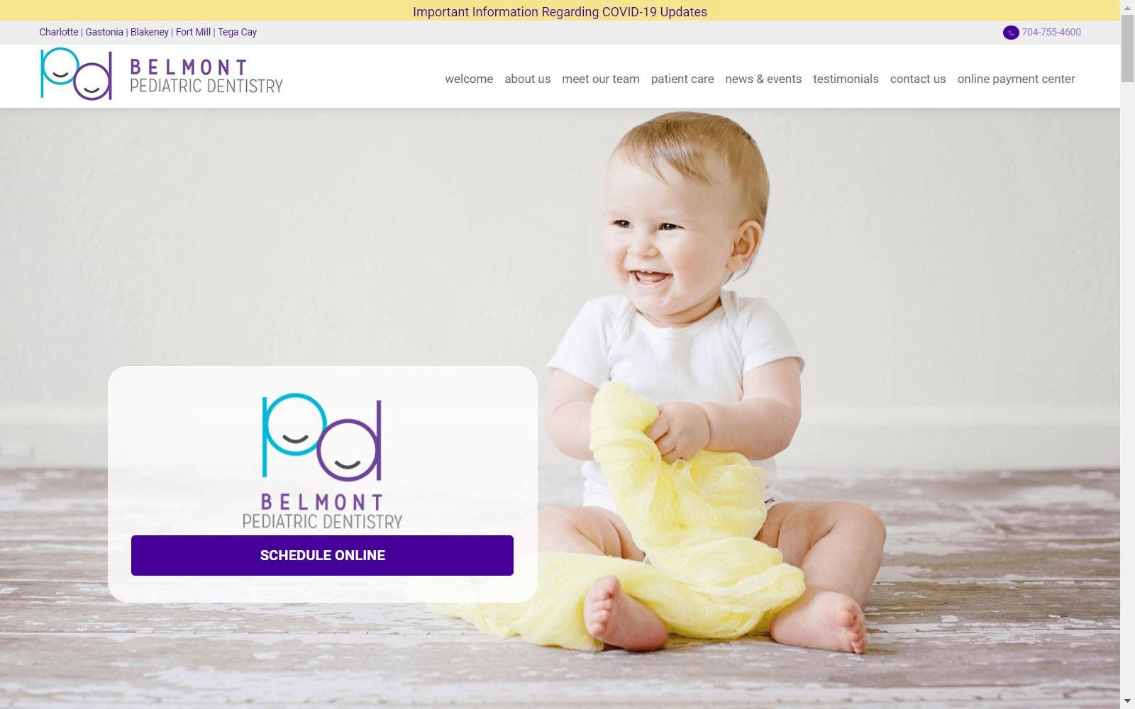 Belmont Pediatric Dentistry screenshot
