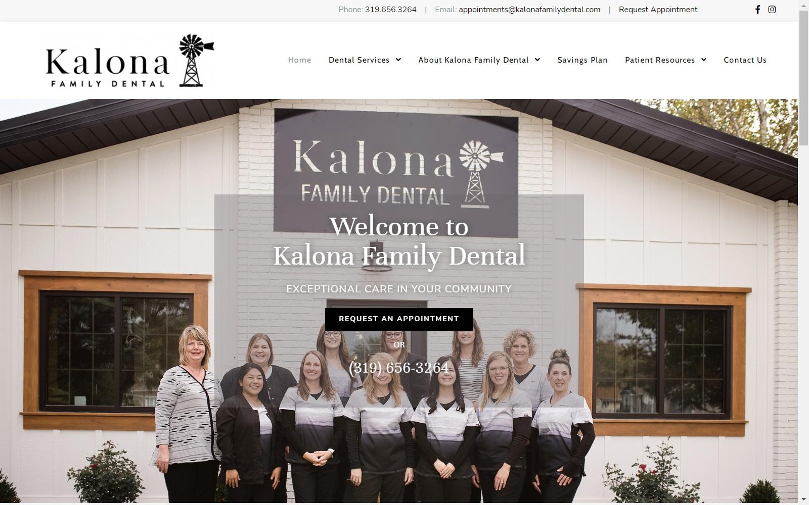 Kalona Family Dental screenshot