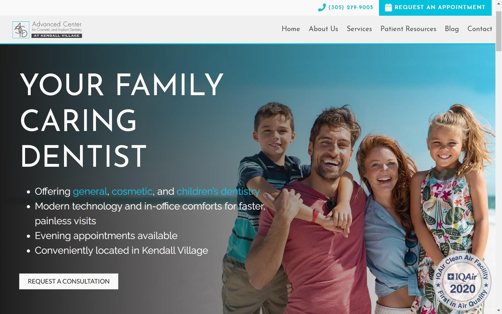 Advanced Center for Cosmetic & Implant Dentistry screenshot