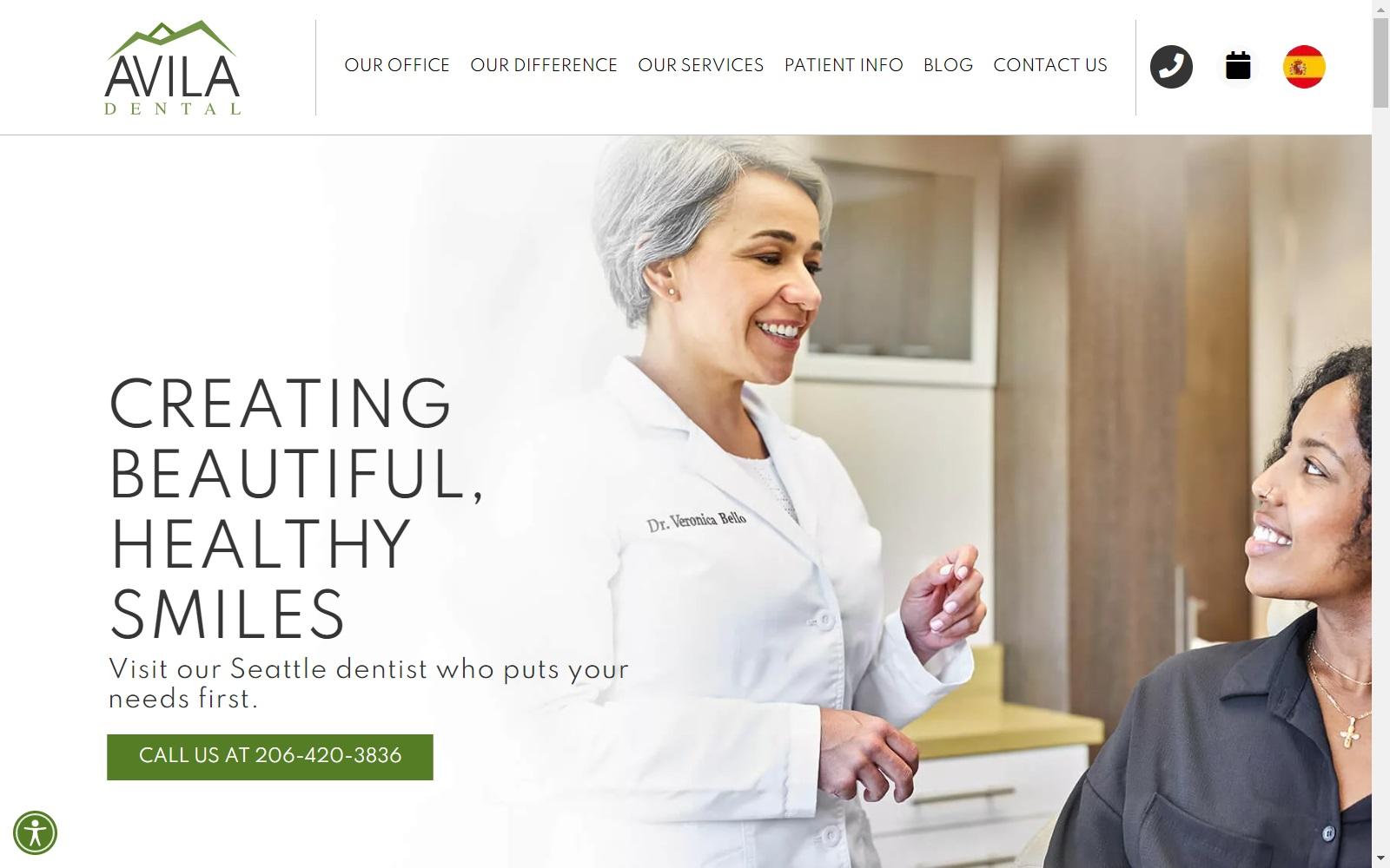 Avila Dental screenshot