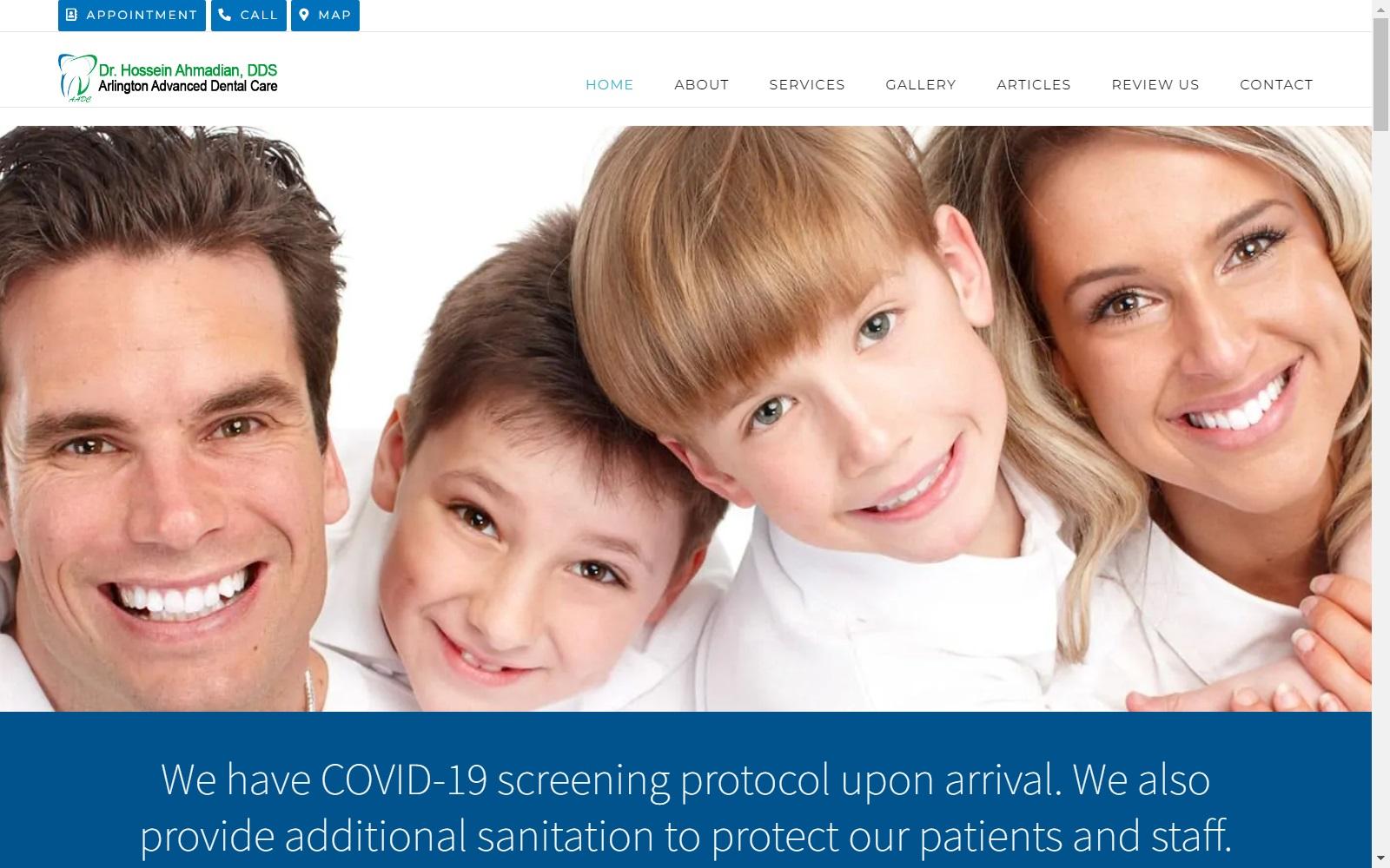 Arlington Advanced Dental Care, Dr. Hossein Ahmadian DDS