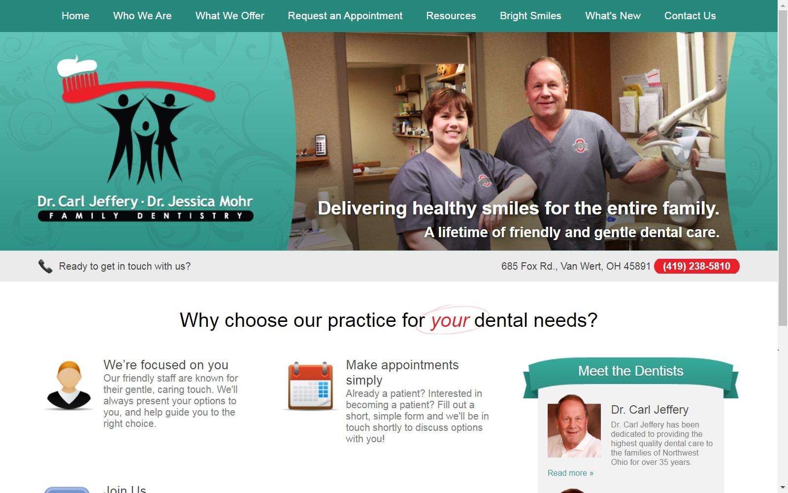 Dr. Carl Jeffery - Dr. Jessica Mohr Family Dentistry