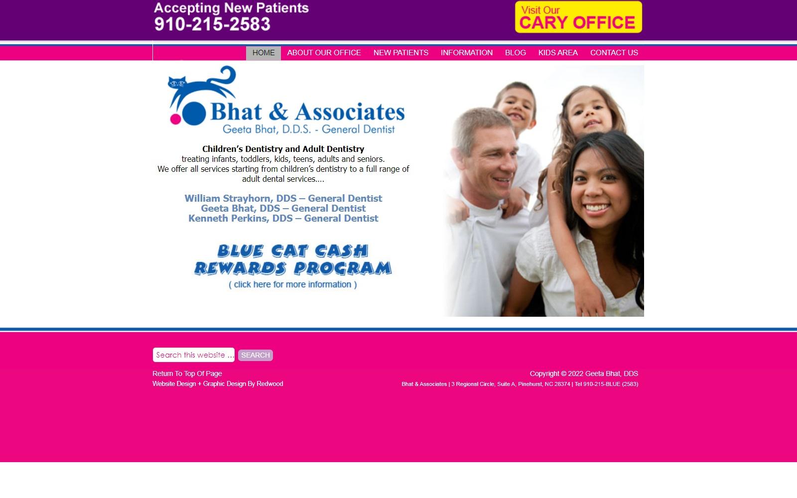 Bhat & Associates screenshot