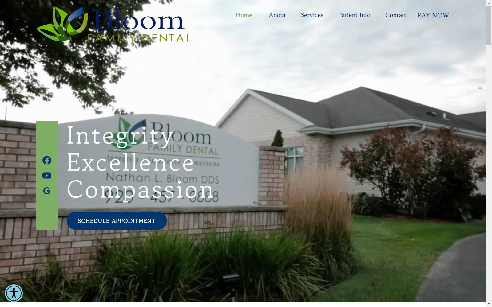 Bloom Family Dental screenshot