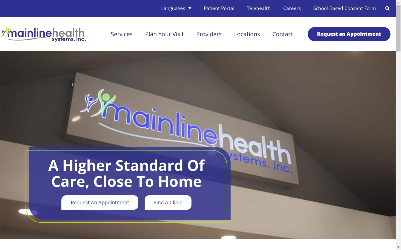 Mainline Health Systems Inc screenshot