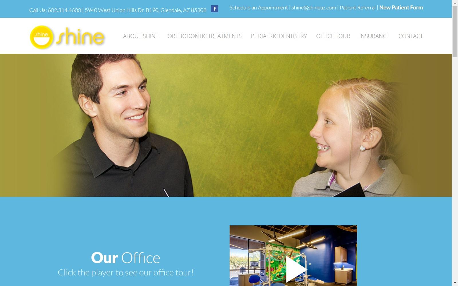 Shine Orthodontics & Pediatric Dentistry screenshot