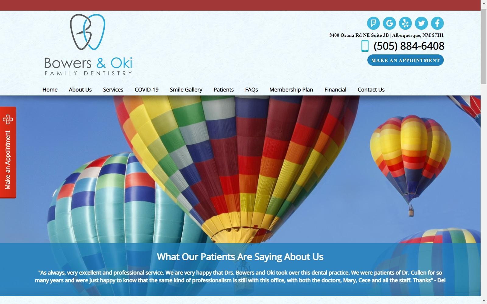 Bowers & Oki Family Dentistry screenshot