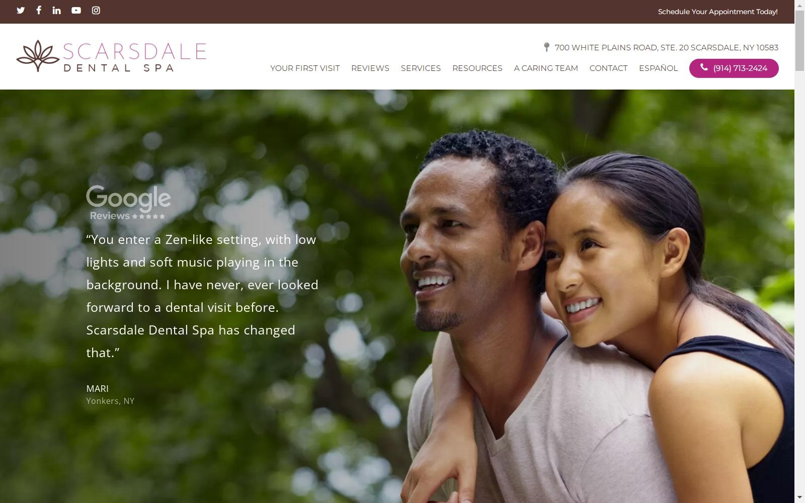 Scarsdale Dental Spa screenshot