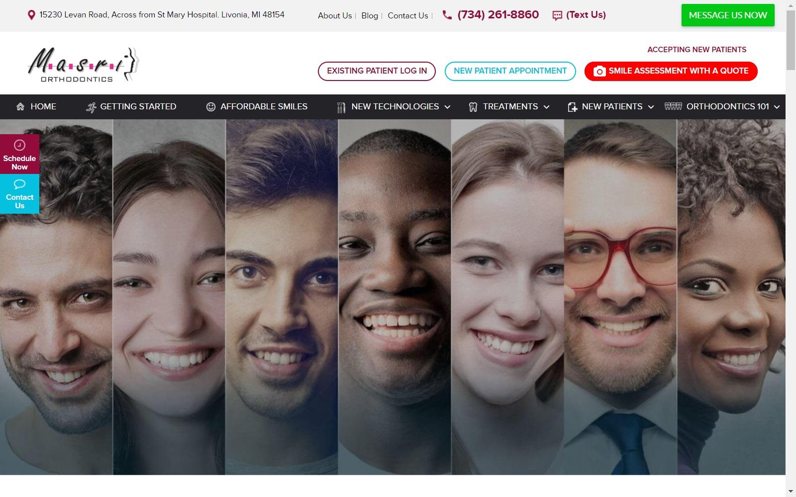 Masri Orthodontics Livonia MI screenshot