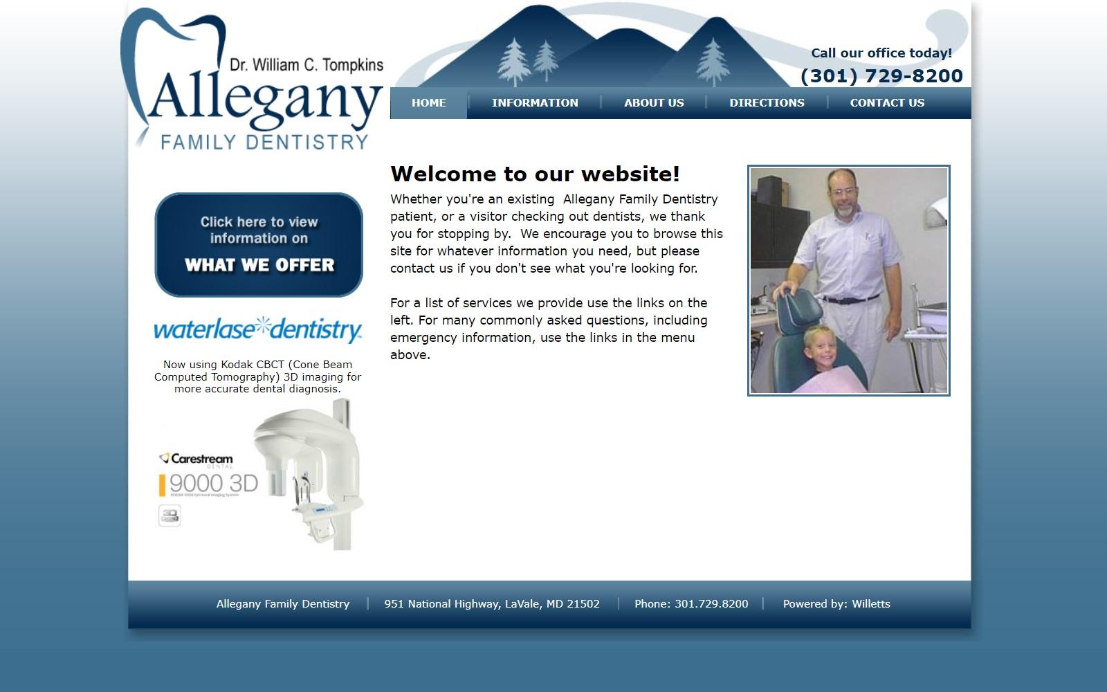 Allegany Family Dentistry screenshot