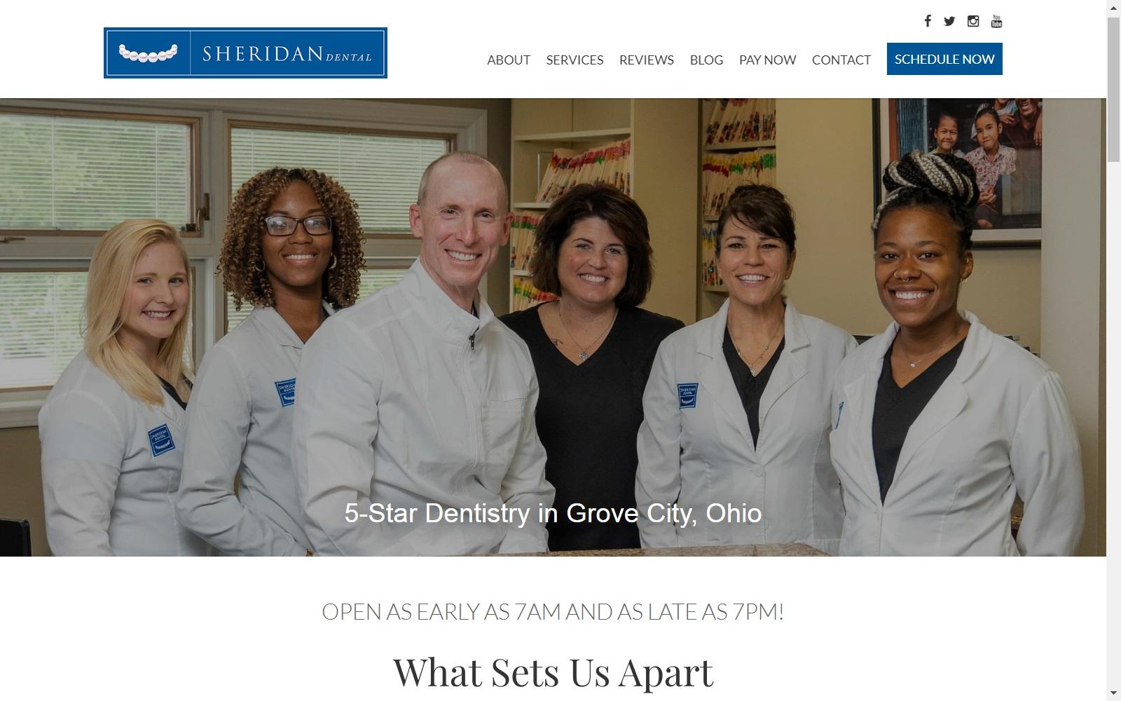 Sheridan Dental screenshot