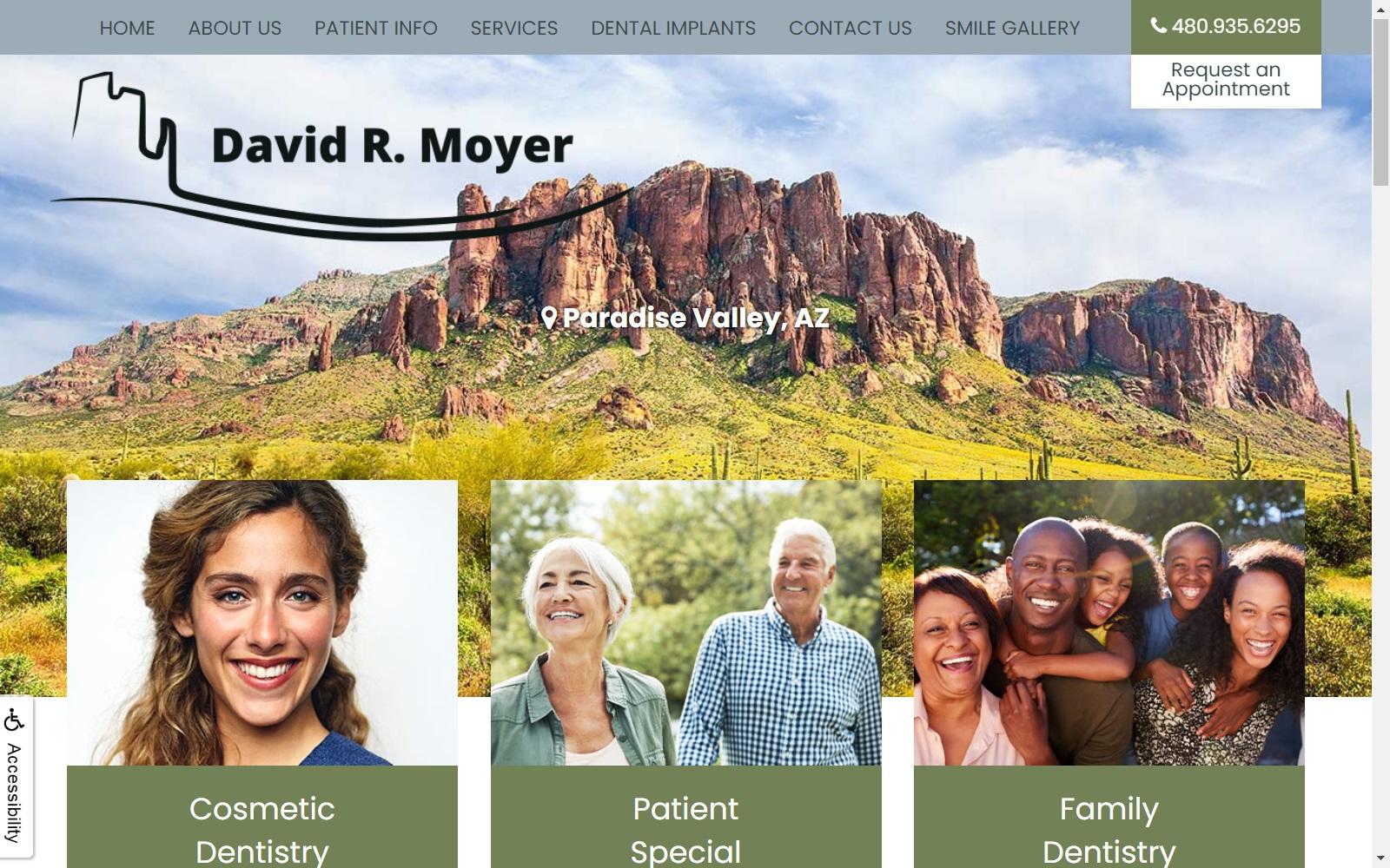 David R. Moyer DDS screenshot