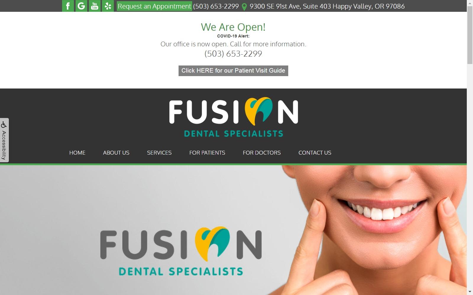 Fusion Dental Specialists screenshot