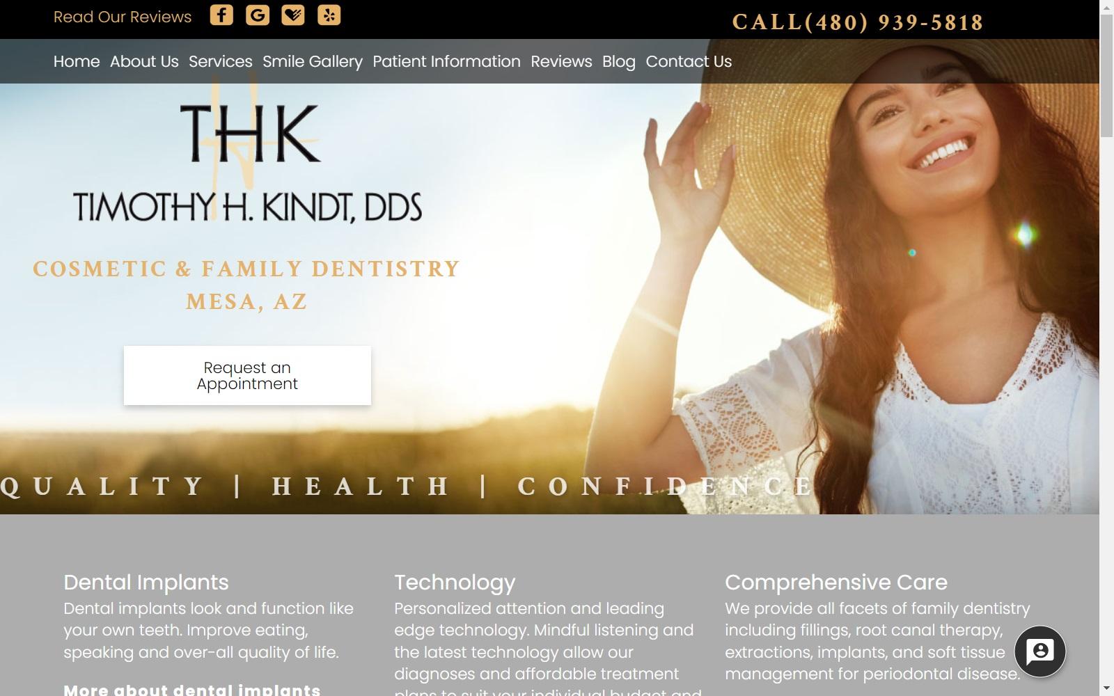 Kindt Timothy H DDS screenshot