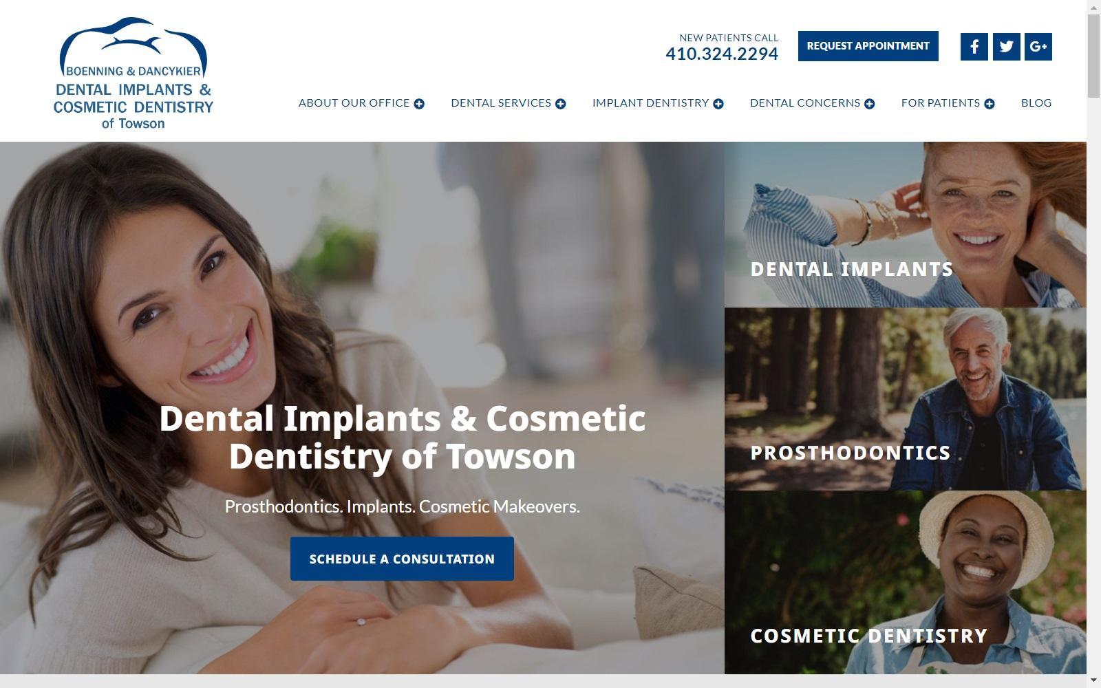 Keith A. Boenning, DDS, LLC screenshot