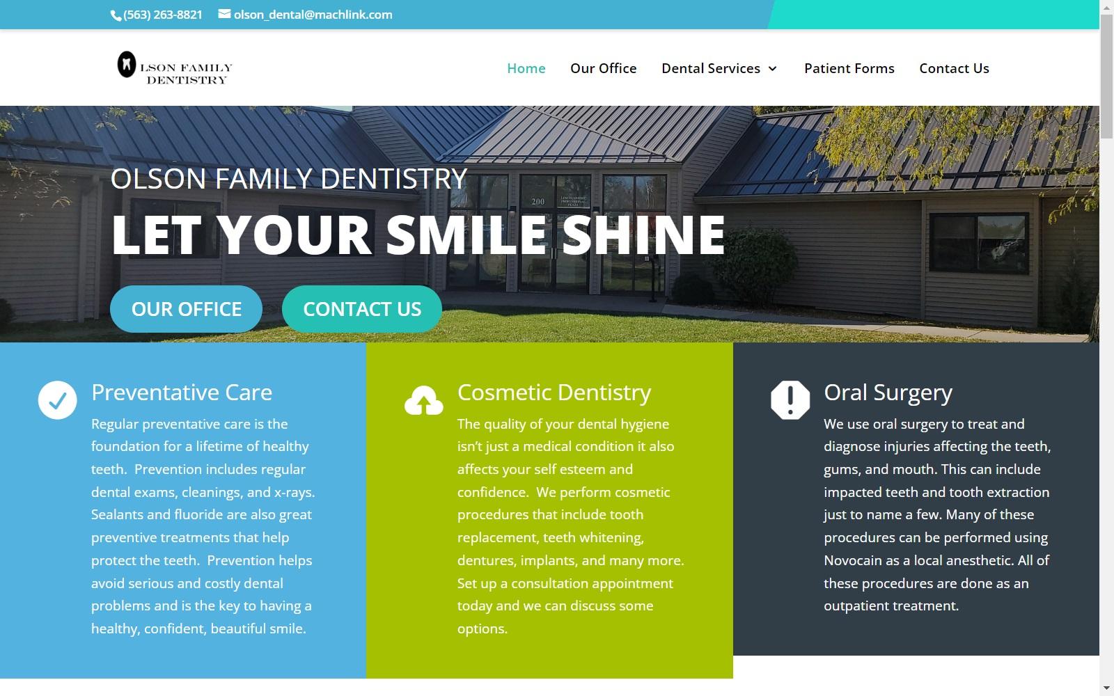 Dr. Nathan D. Olson DDS screenshot