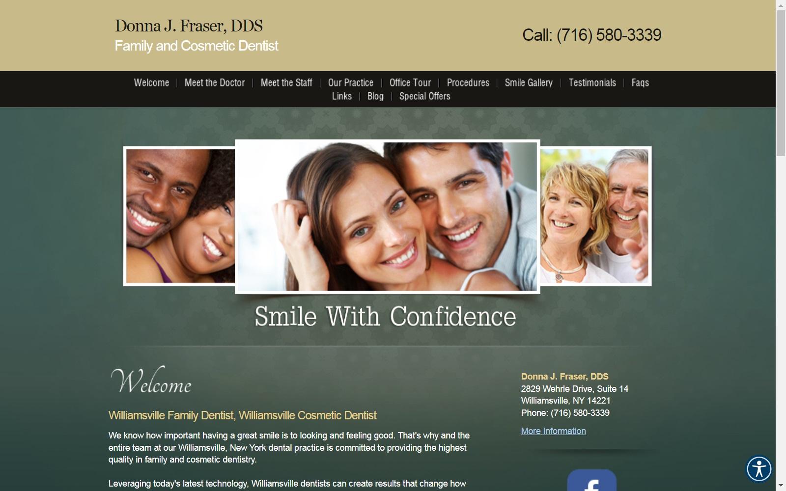 Dr. Donna J. Fraser DDS screenshot