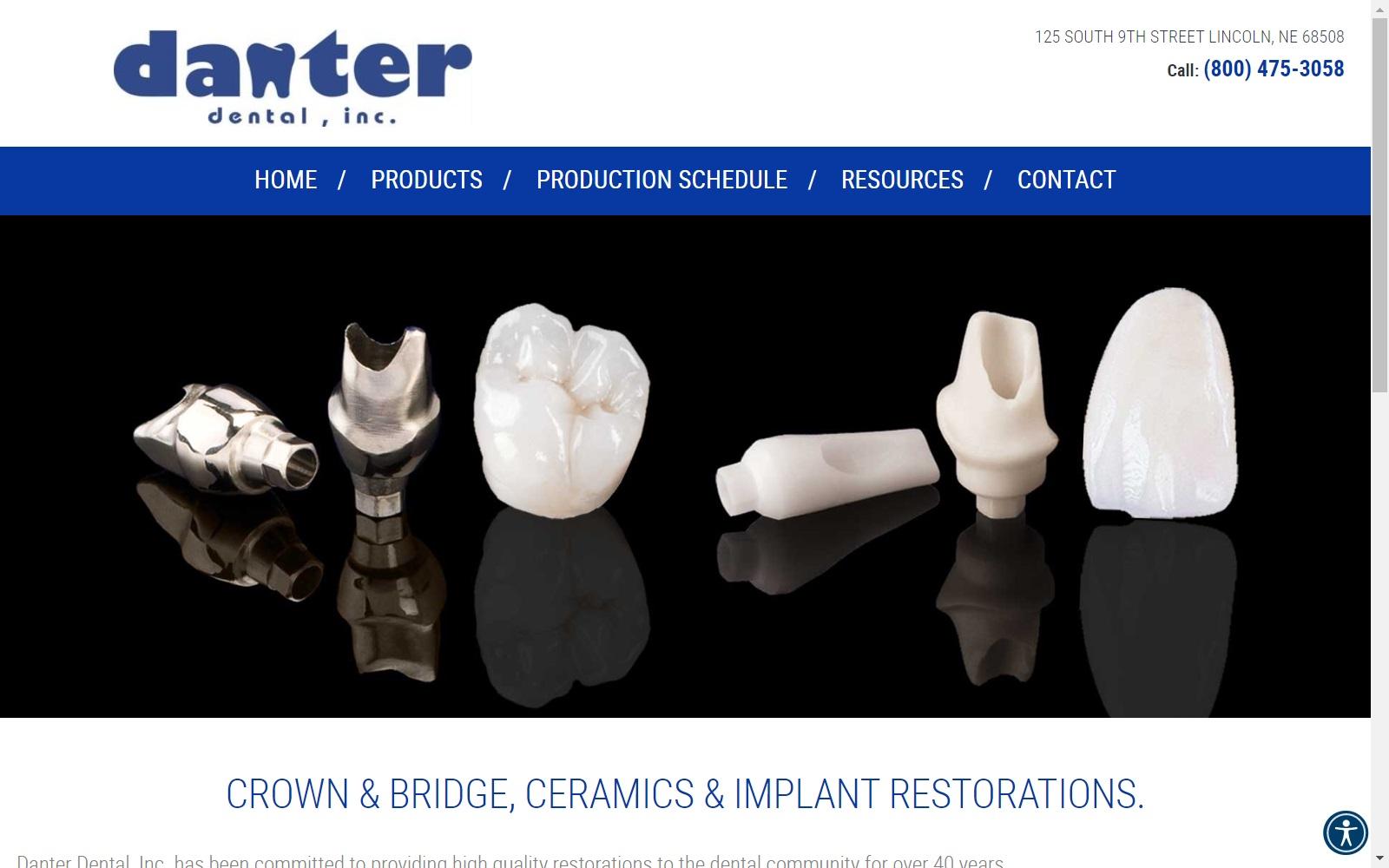 Danter Dental Lab Inc screenshot