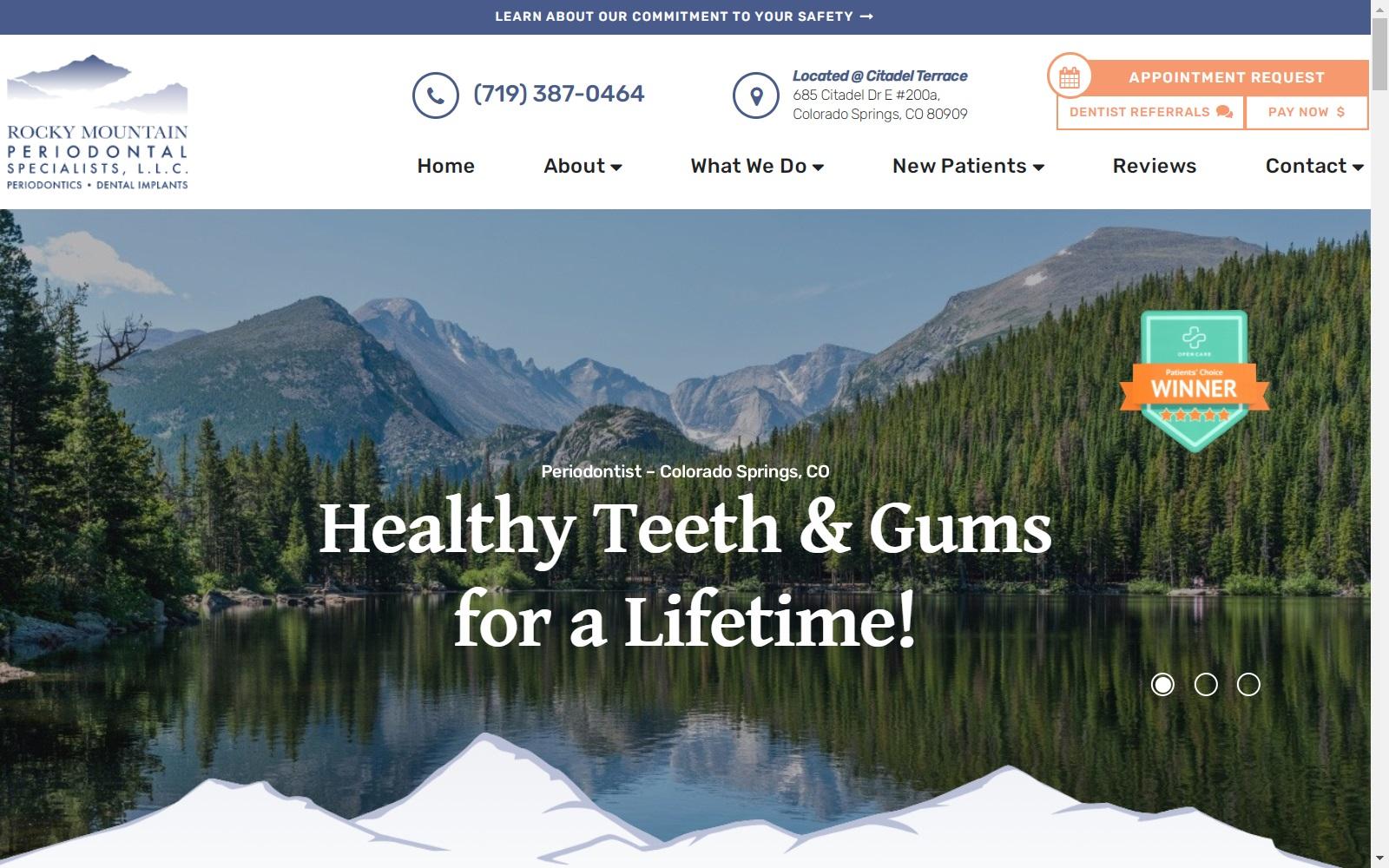 Rocky Mountain Periodontal Specialists screenshot
