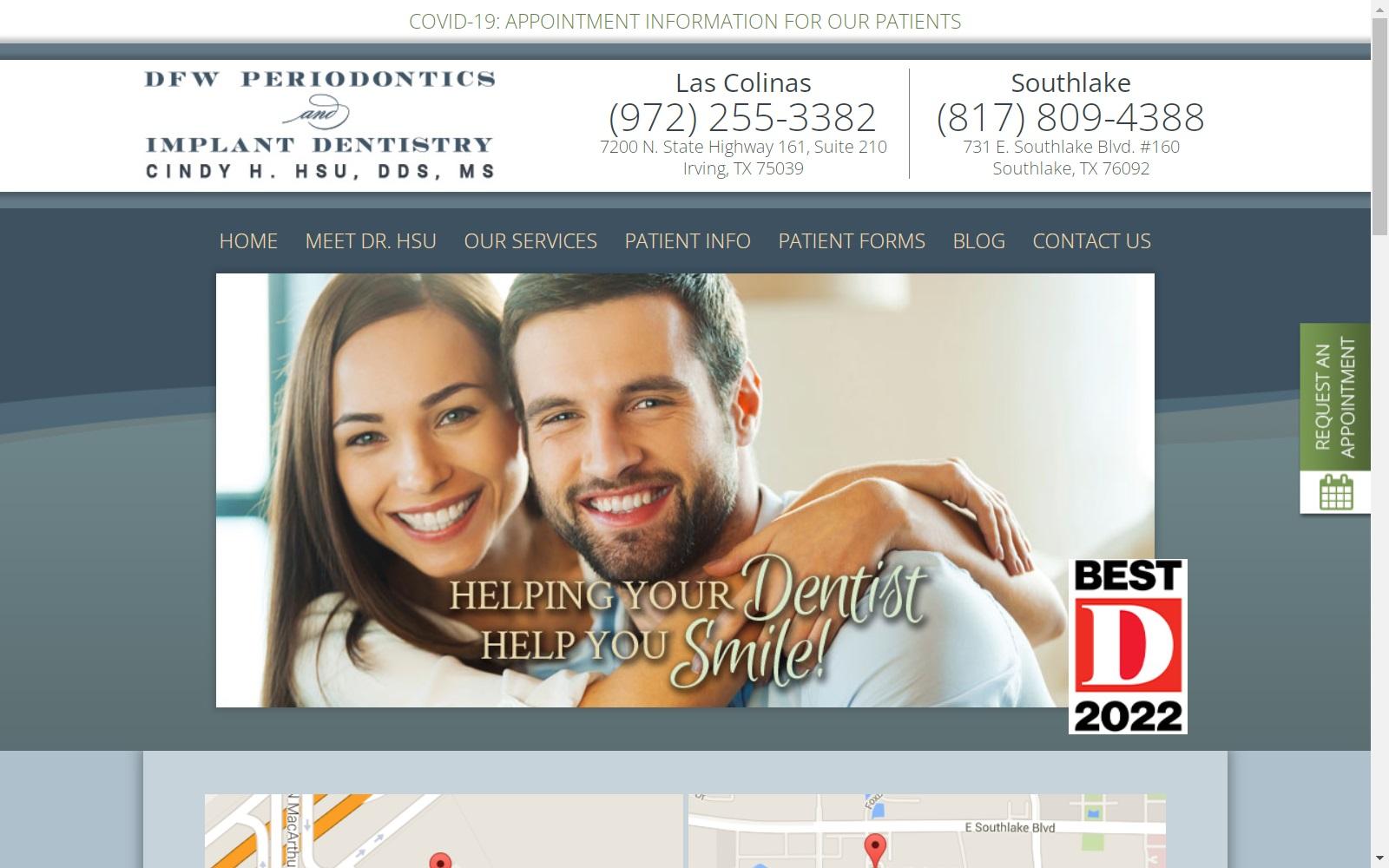 DFW Periodontics & Implant Dentistry screenshot