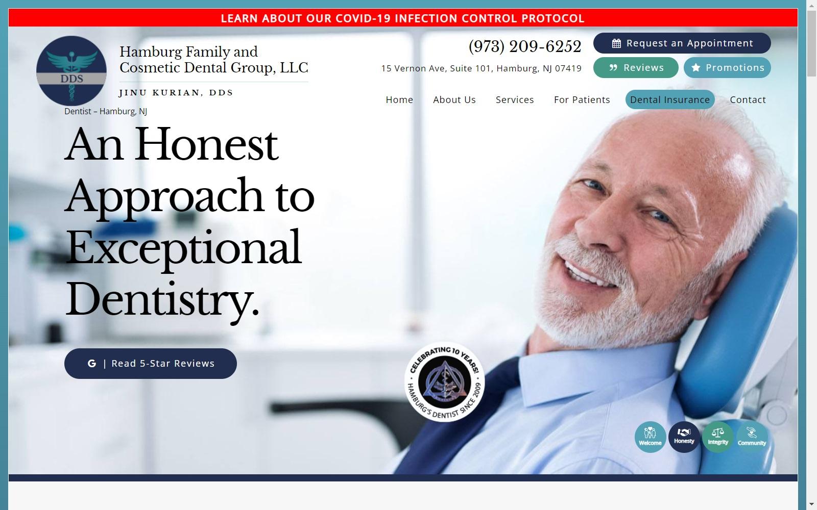 Hamburg Family & Cosmetic Dental Group screenshot