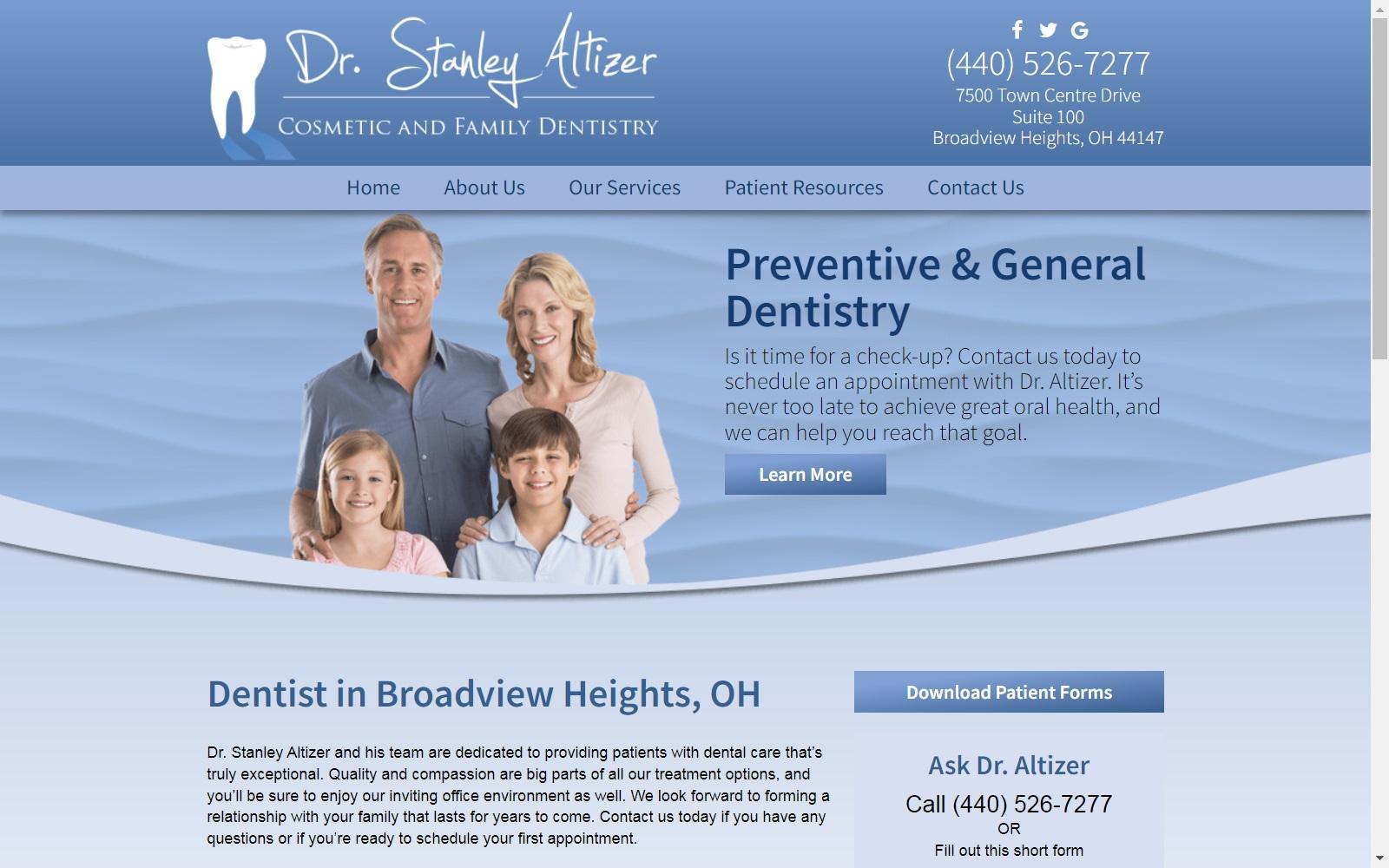 Stanley A Altizer DDS Inc screenshot