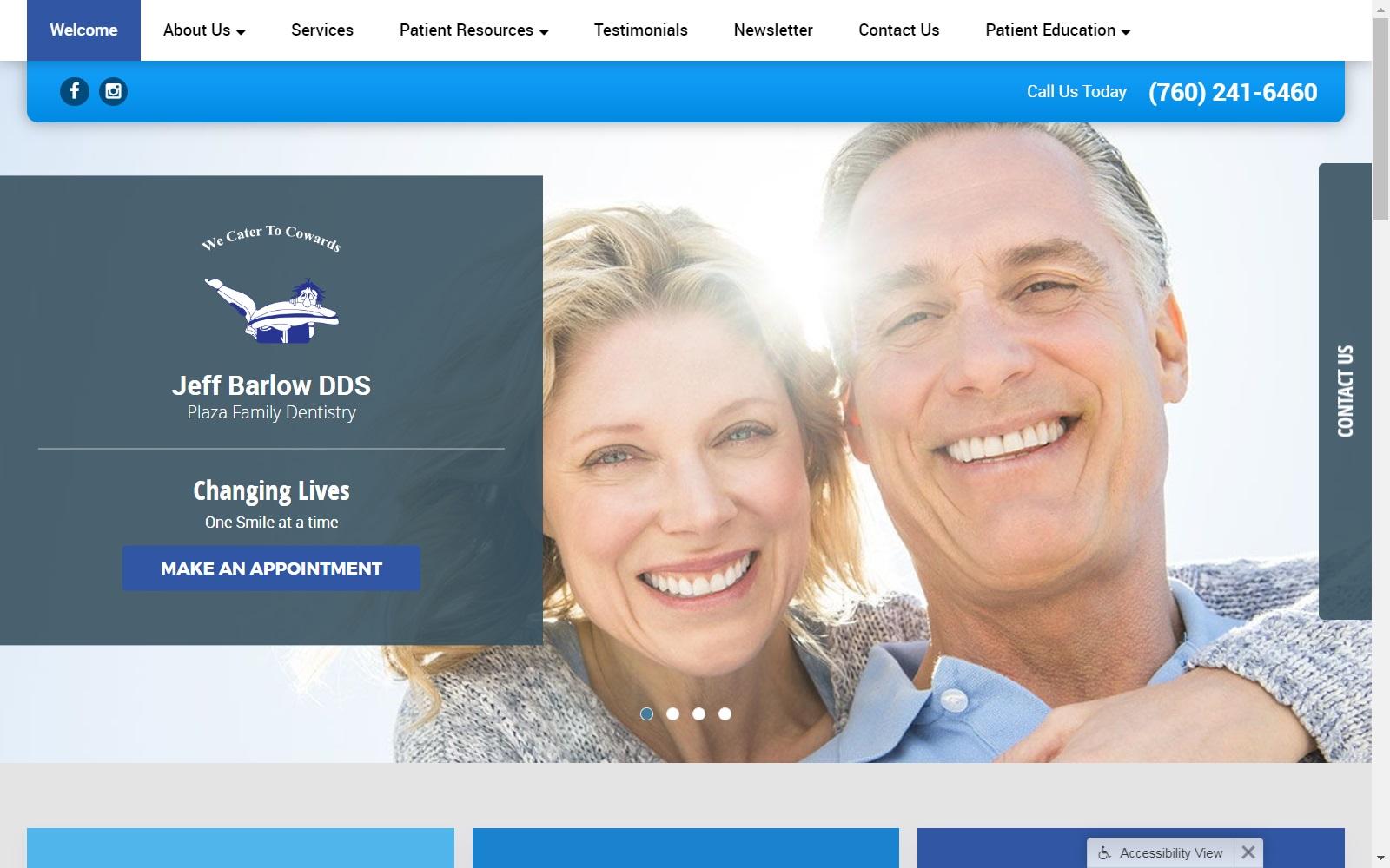 Jeff Barlow DDS & Associates screenshot