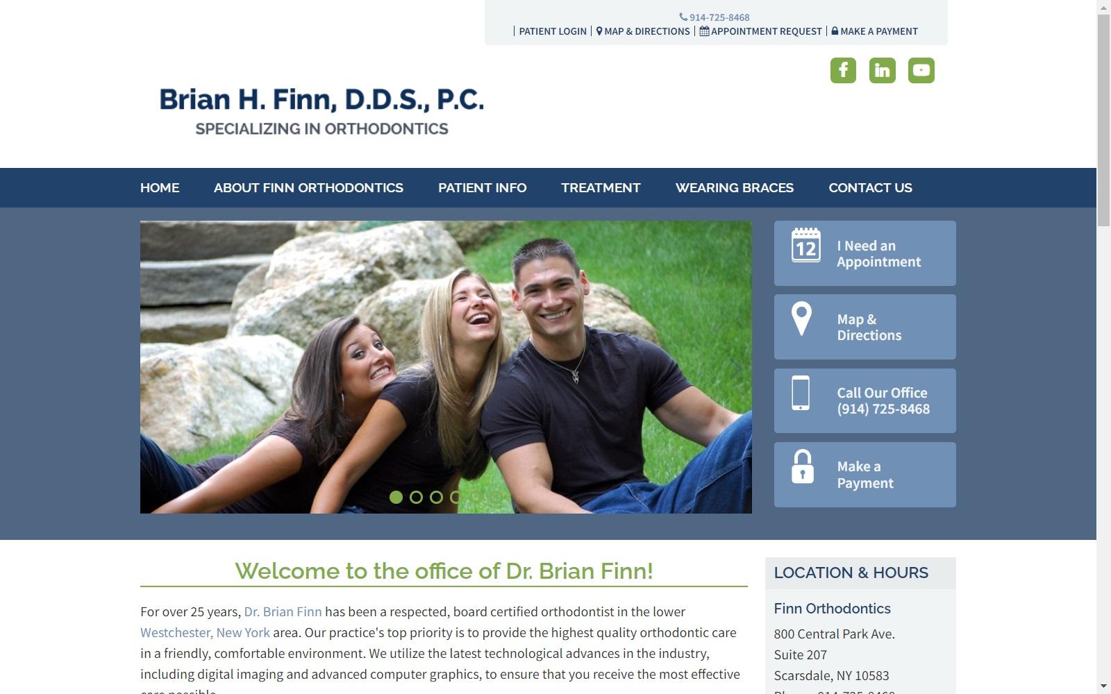 Finn Orthodontics | Dr. Brian H Finn, DDS screenshot