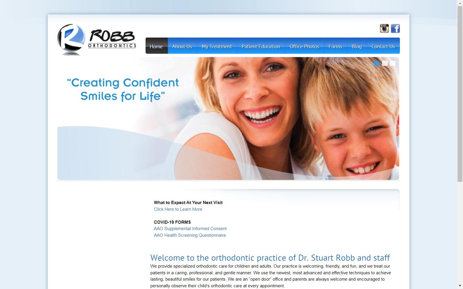Robb Orthodontics screenshot