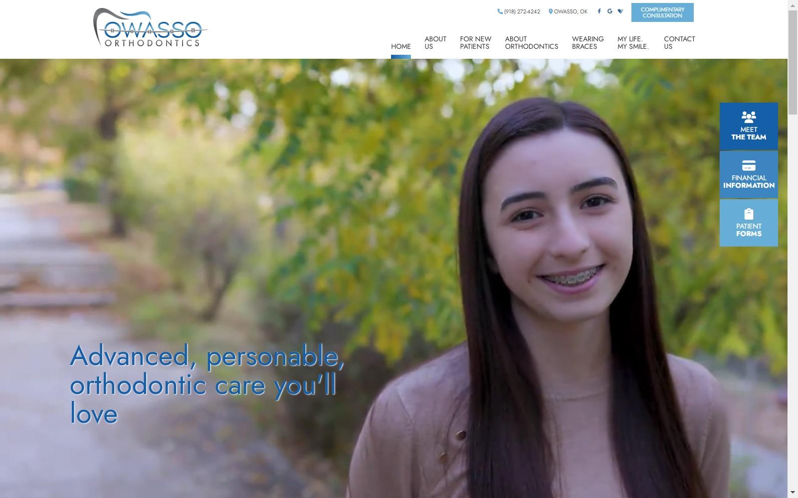 Owasso Orthodontics screenshot