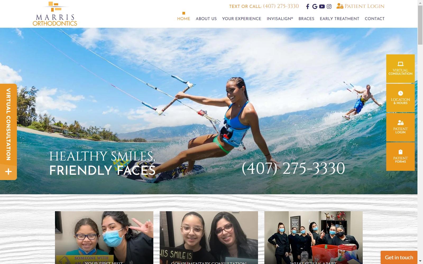 Marris Orthodontics screenshot