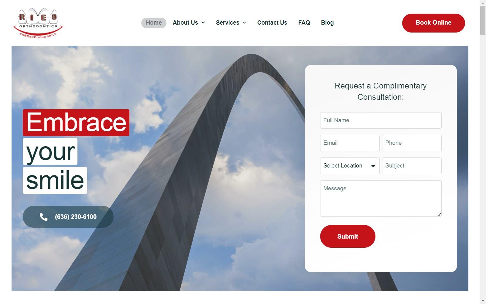 Ries Orthodontics screenshot