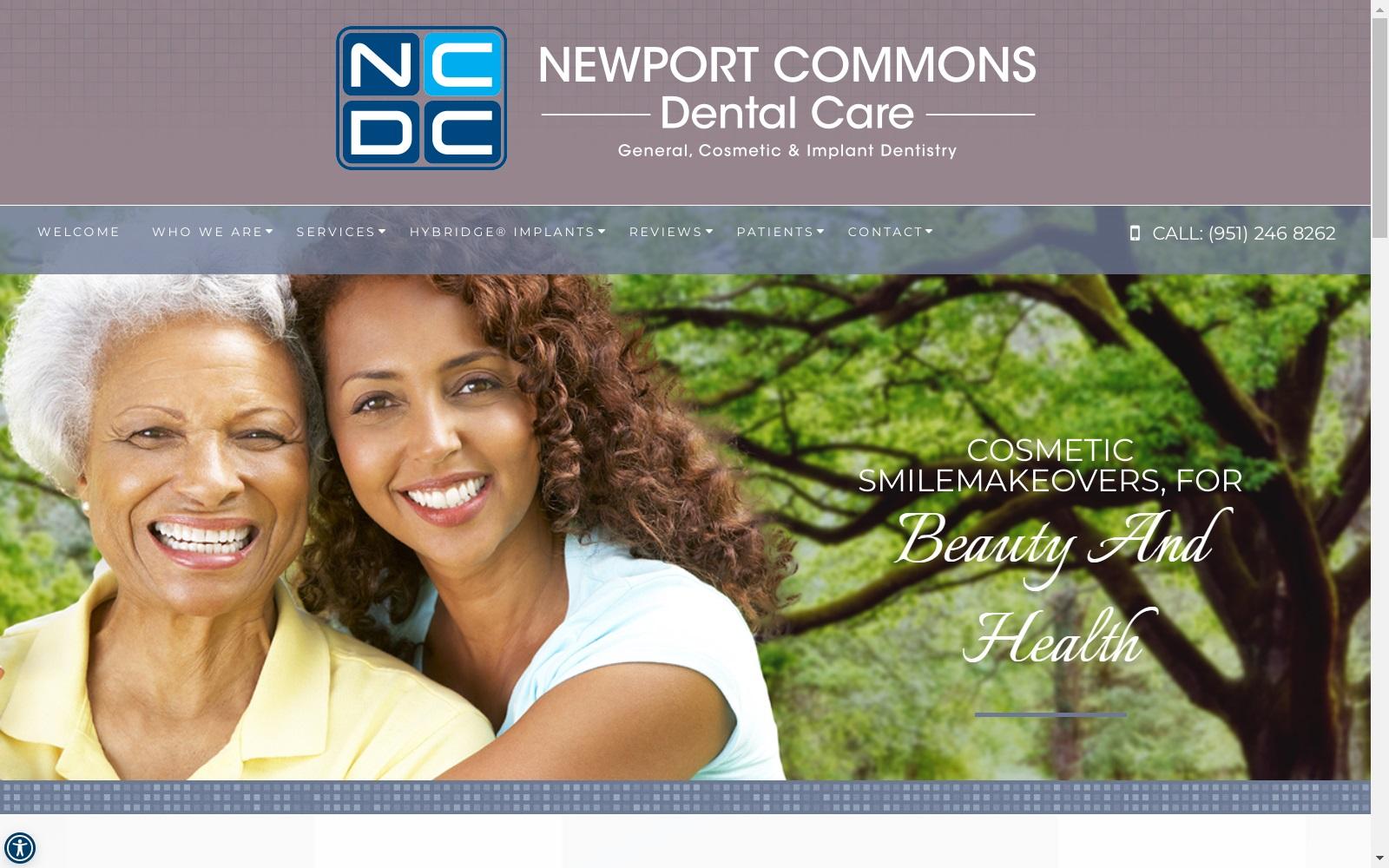 Newport Commons Dental Care screenshot