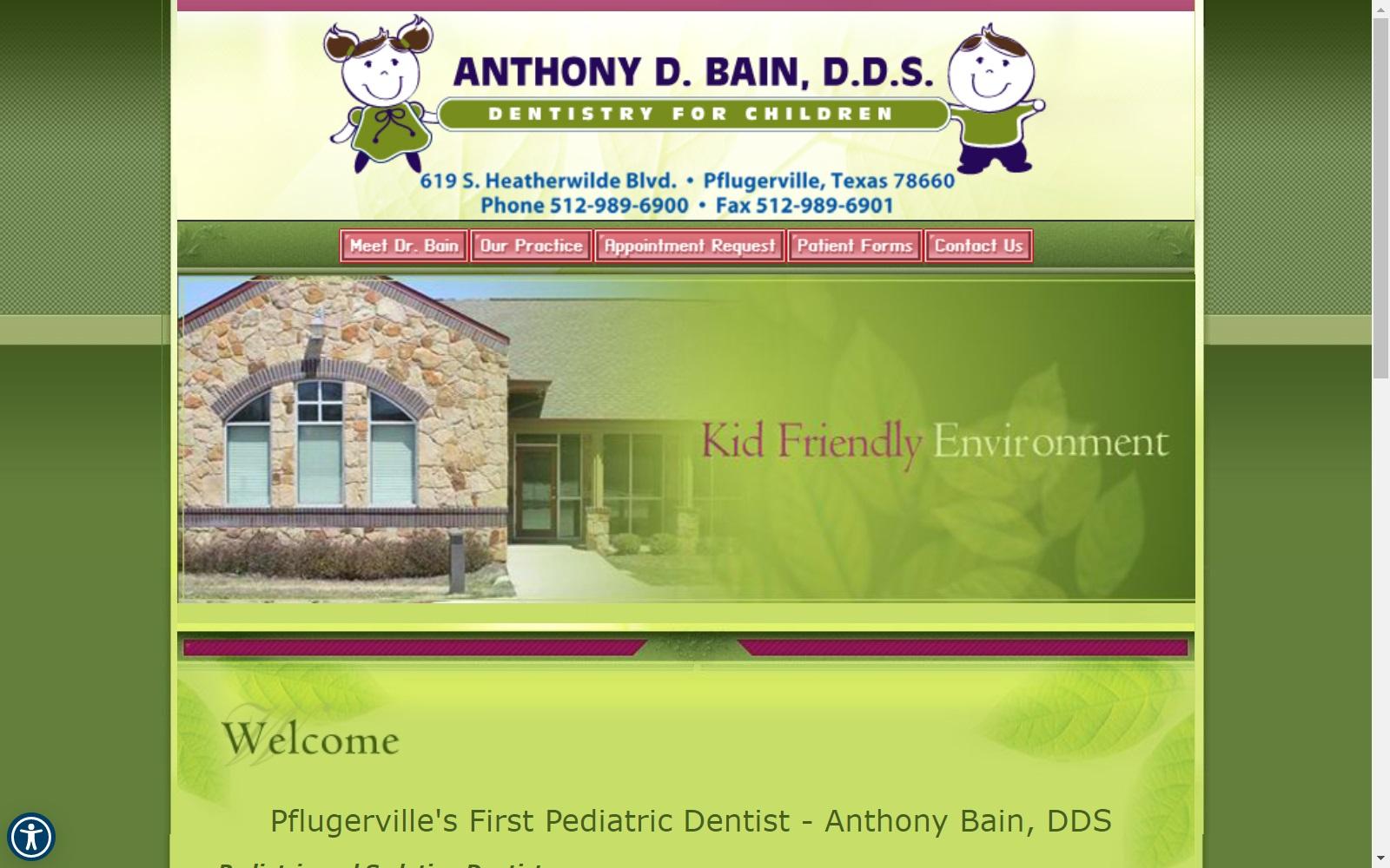Dr. Anthony D. Bain DDS screenshot